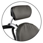 Flat Headrest Support and Cushion - Black Vinyl