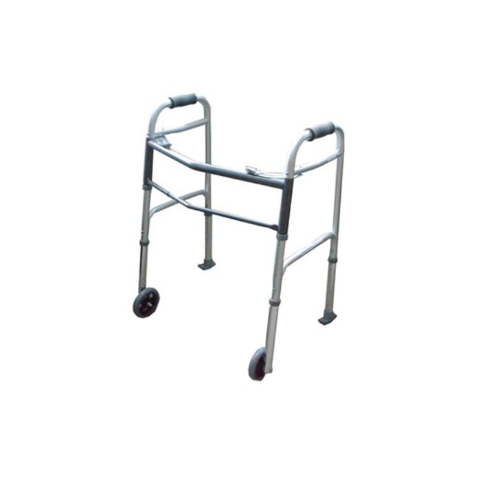 My Mobility Walking Frame with Front Wheels and Rear Glides