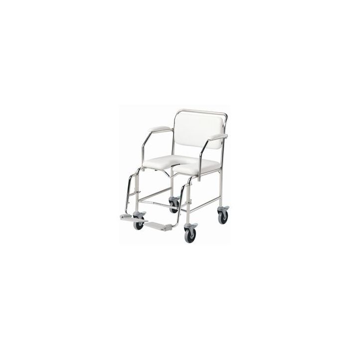 KCare Bariatric Shower Commode Attendant Propelled