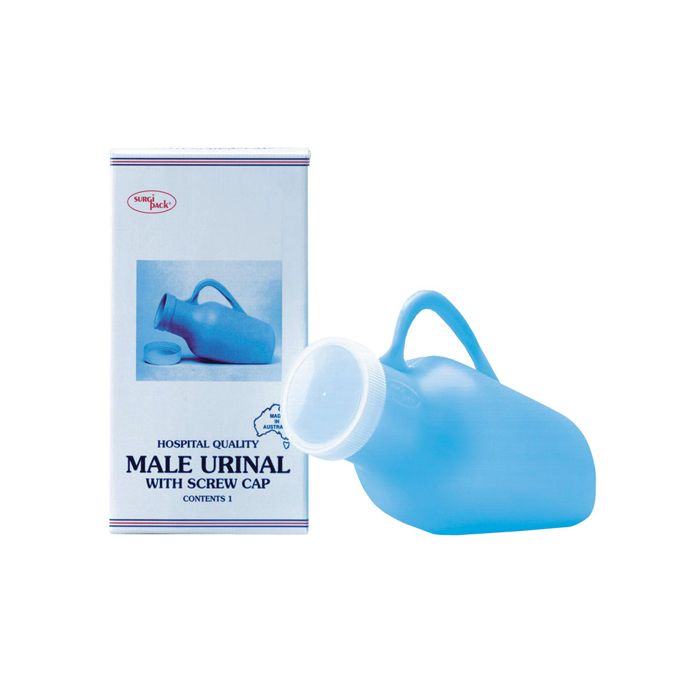 Male Urinal with Screw Lid
