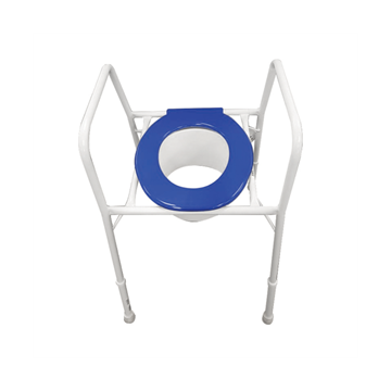 Aspire Over Toilet Aid Blue Plastic Seat