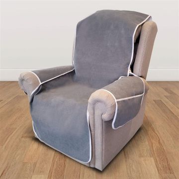 Lift Recliner Chair Cover - Charcoal
