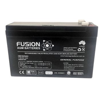 Fusion 12V 5Ah General Purpose AGM Battery
