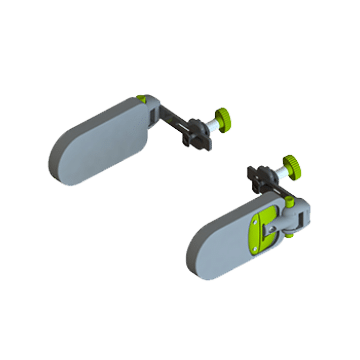 Adjustable Flip-Away Hip Guides