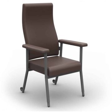 Katie High Back Chair Grey