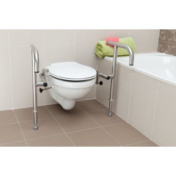 Throne Bariatric Rail Polished Stainless Steel