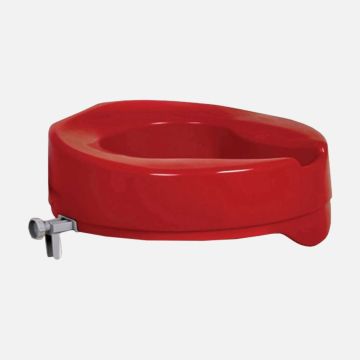 Red Ashby Raised Toilet Seat
