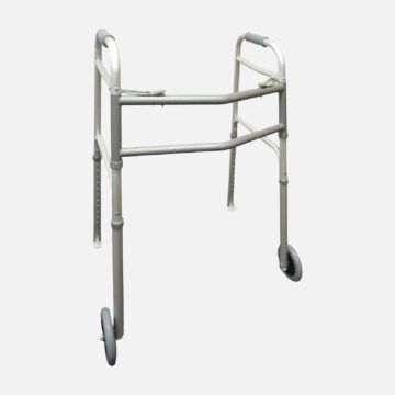 KCare Walking Frame With Front Wheels And Rear Glides Rental