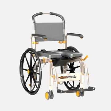 Clearance Showerbuddy SB6w Roll-InBuddy Solo Shower Commode