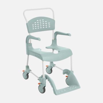 Etac Clean Mobile Shower Commode - Green Lagoon
