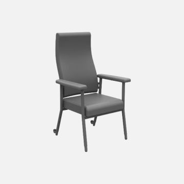 Katie High Back Chair Grey