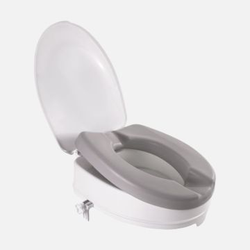 King Soft Raised Toilet Seat with Lid