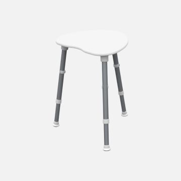 Redgum Space Saver Corner Shower Stool