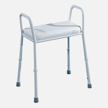 Aluminium Extra Shower Stool with Padded Seat