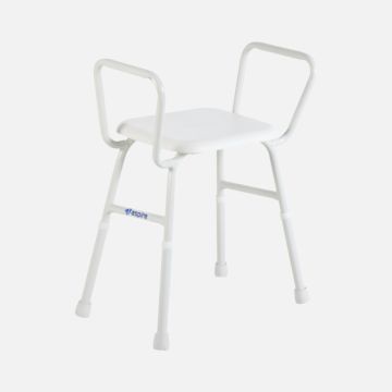 Aspire Shower Stool with Padded Seat and Arms