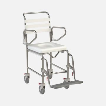 K Care Attendant Propelled Shower Commode
