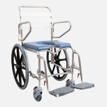 K Care Economy Shower Commode with Platform Footrest