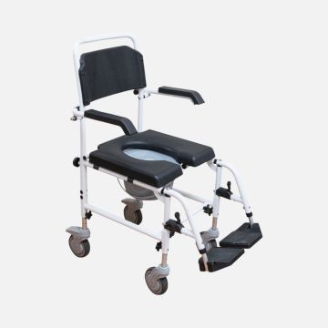 BetterLiving Mobile Shower Commode - Attendant Propelled