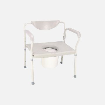 Breezy Everyday Adjustable Bariatric Commode with Padded Back