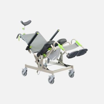 RazBari Bariatric Attendant Tilt Commode Chair