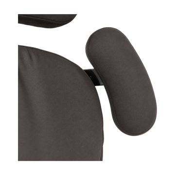 Seat Protraction Pads - Ebony Grey Vinyl (Pair)