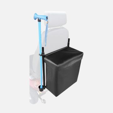 Mobility Scooter Bag Carrier with Inbuilt Walking Stick Holder