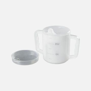 Two Handled Mug with Lid - Pack of 2