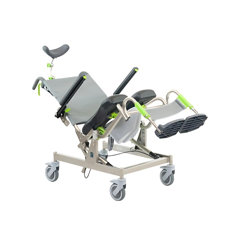RazBari Bariatric Attendant Tilt Commode Chair